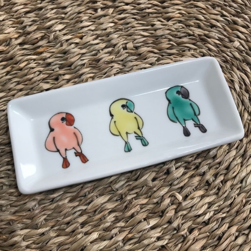 インコ オウム 食器 皿