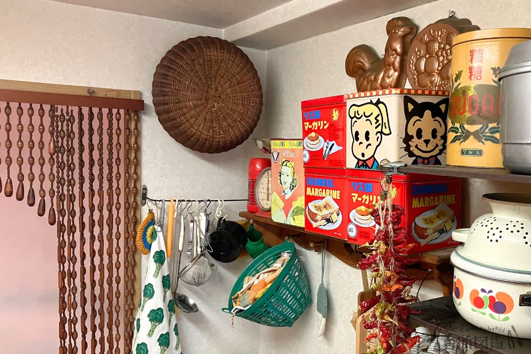 昭和レトロな雰囲気の珠のれん